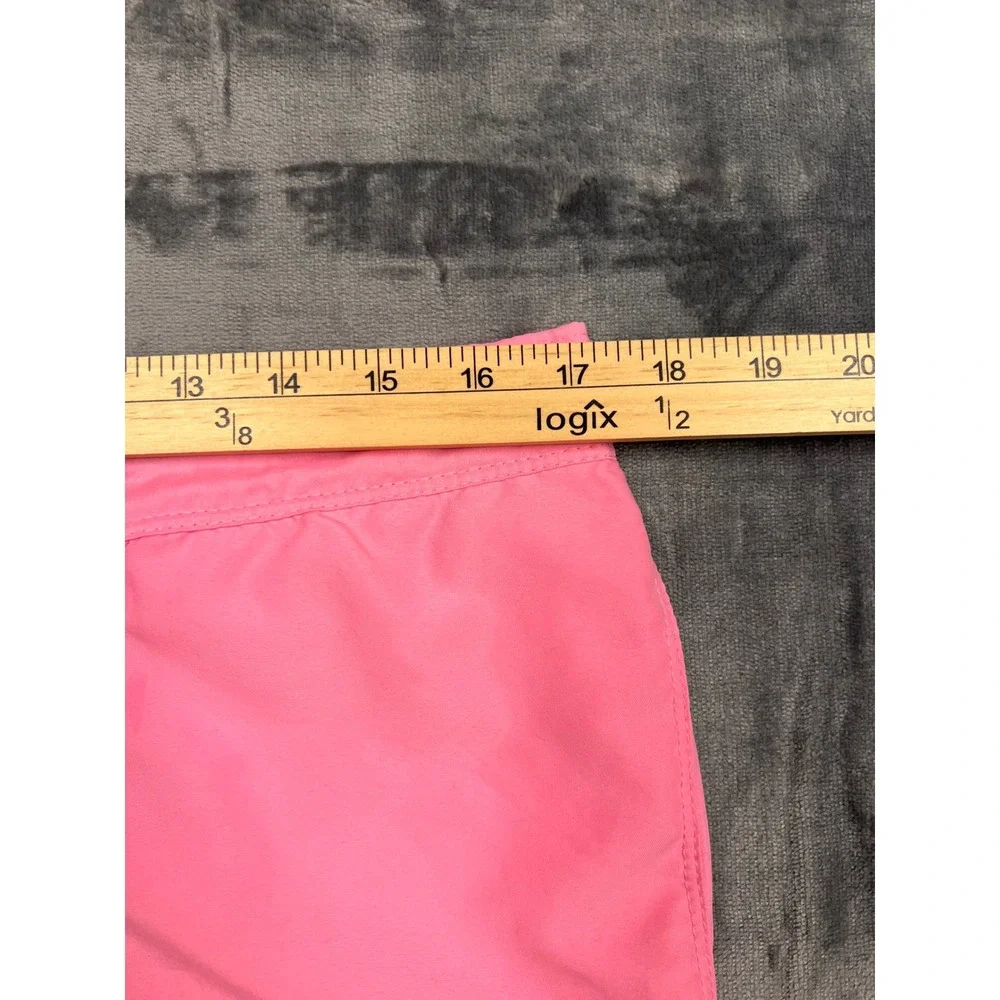 ASOS Swim Trunks Mens Small Pink Mesh Lined Drawstring Beach Shorts 5in‎ Inseam